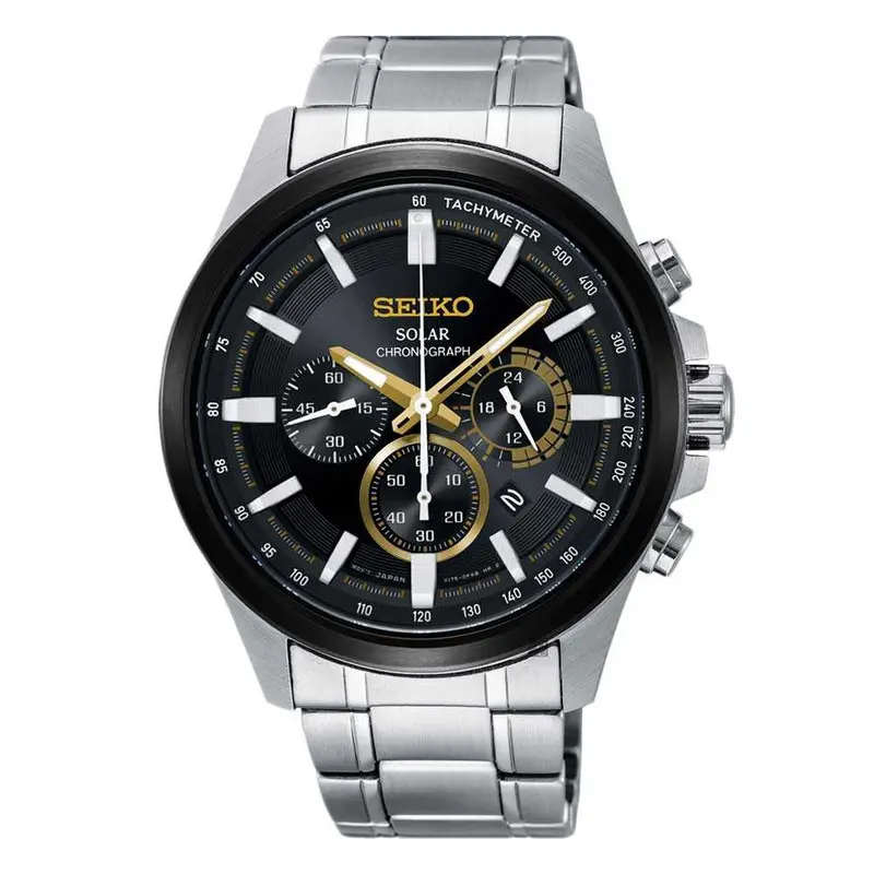 Seiko Criteria Ssc679p1 Chronograph Stainless Steel Men's Silver Watch 1