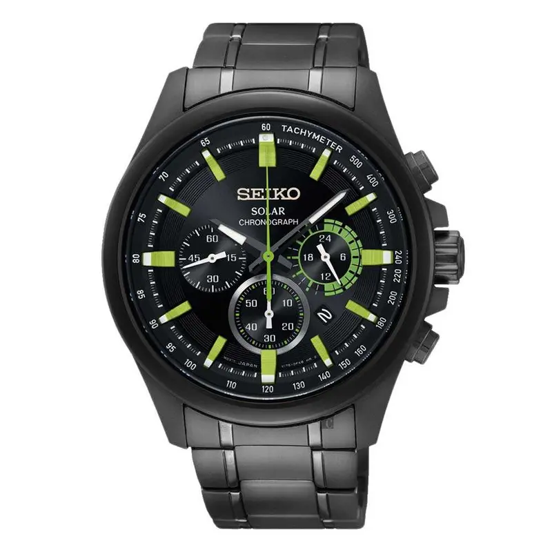 Seiko Criteria Ssc689p1 Chronograph Stainless Steel Men's Silver Watch 1
