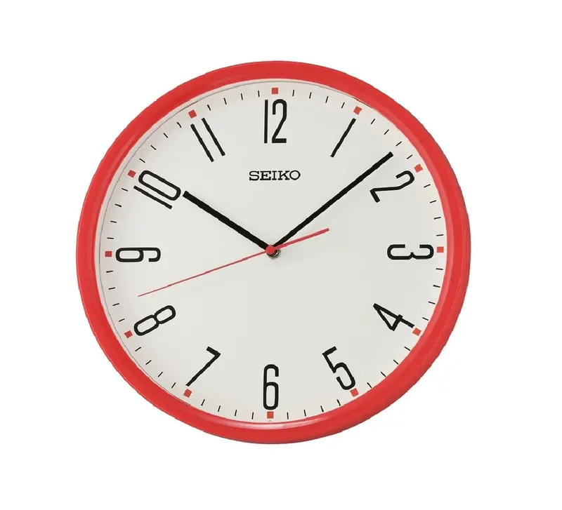 Seiko Decorator Clock – Red Qha011r 1