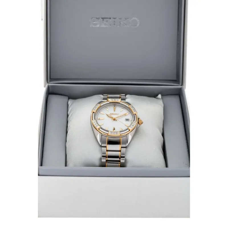 Seiko Diamond Collection Silver Stainless Steel Strap Women Watch Skk880p1 2