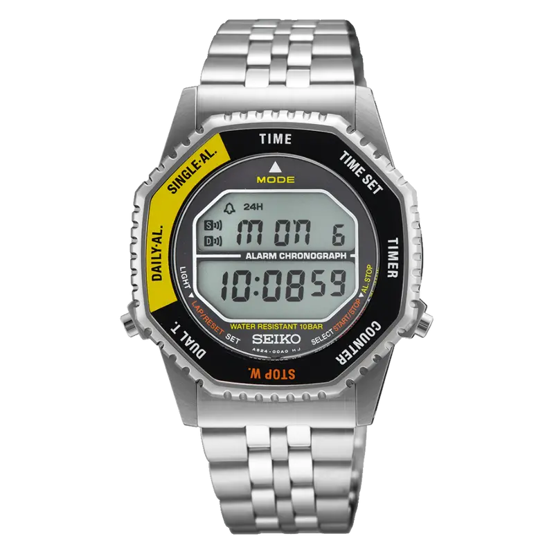 Seiko Digital Stainless Steel Strap Men Watch Smgg Series 1