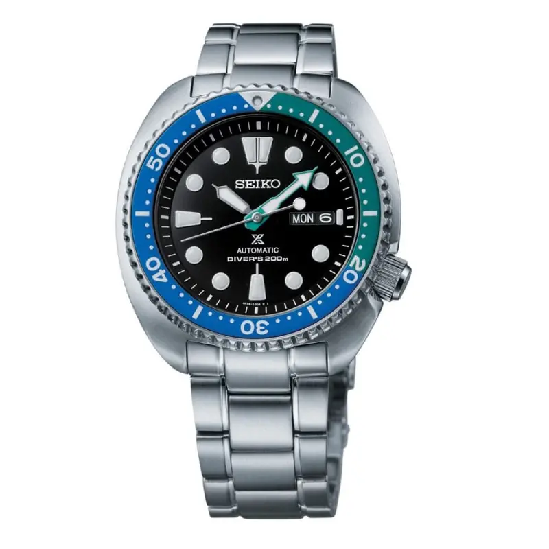 Seiko Diver's Automatic Black Dial Silver Stainless Steel Strap Men Watch Srpj35k1 1