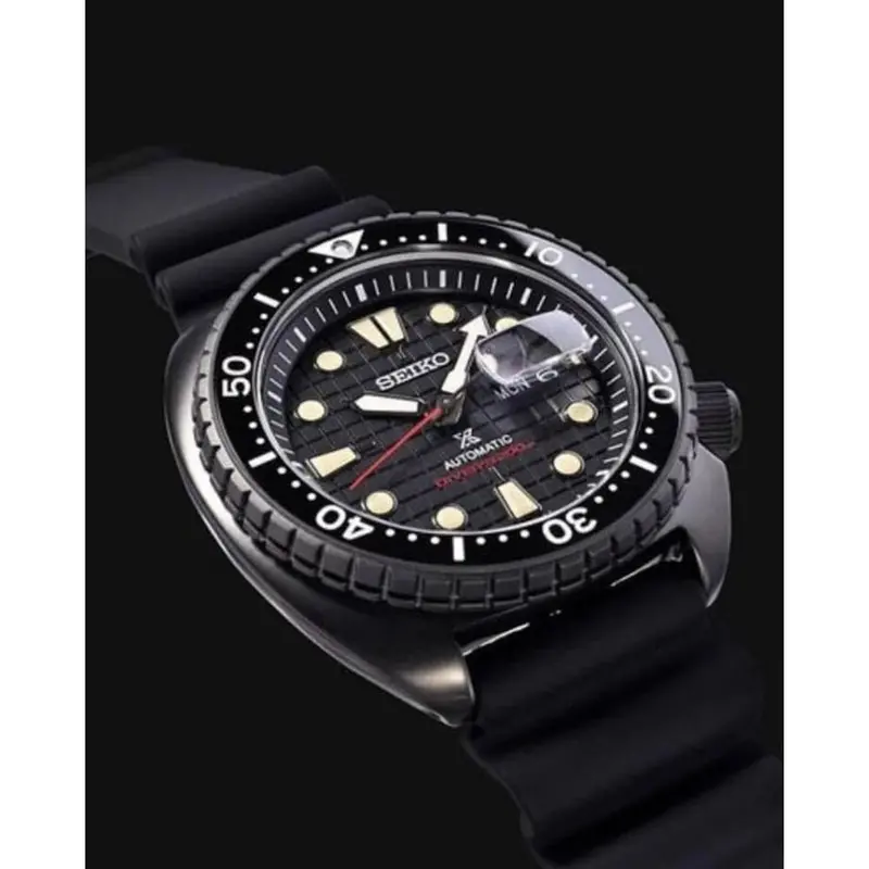 Seiko Diver's Srph41k1 Black King Turtle Men's Watch 2