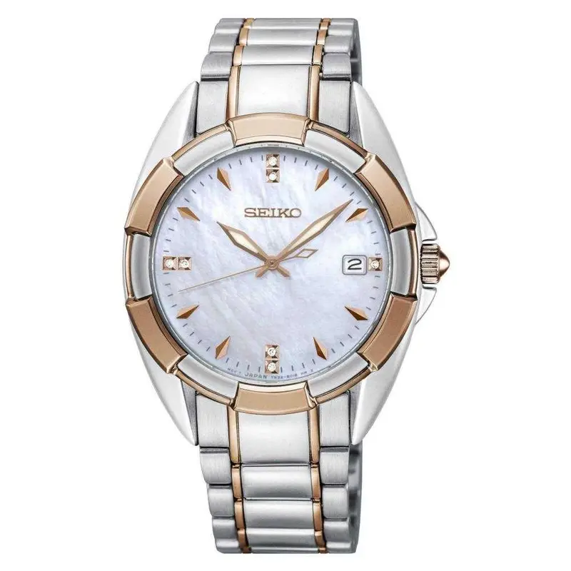 Seiko General Dame Skk888p1 Stainless Steel Women's Two Tone Watch 1