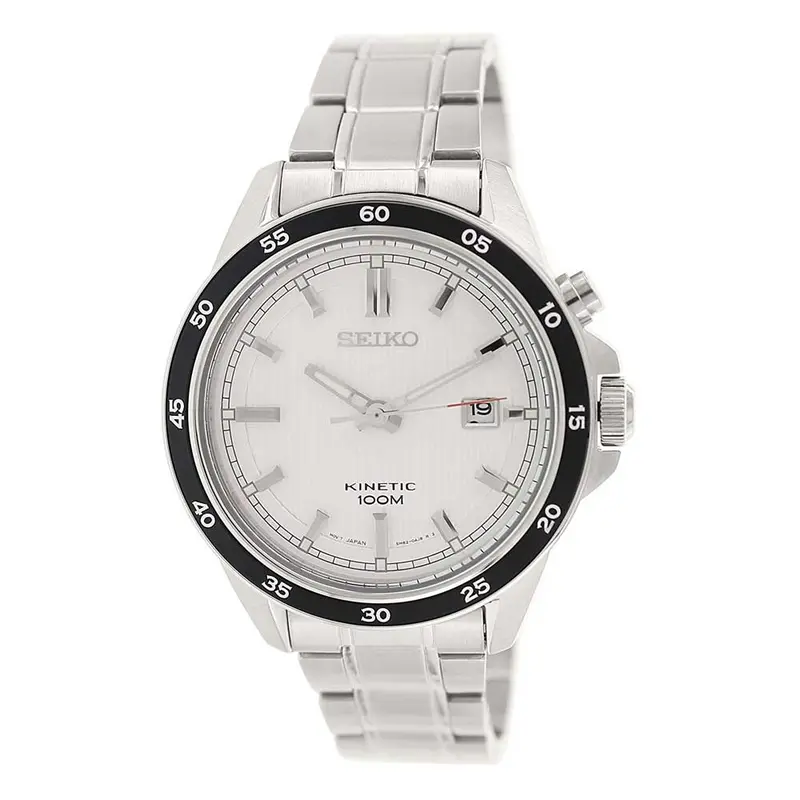 Seiko General Kinetic Ska639p1 Stainless Steel Men's Silver Watch 1