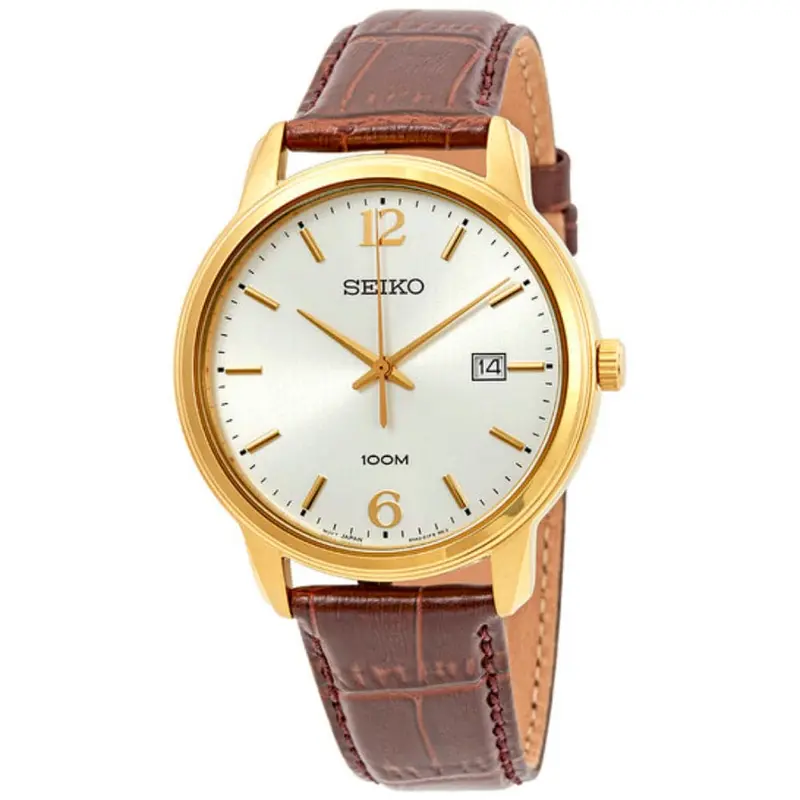 Seiko General Neo Classic Analog Brown Leather Strap Men's Watch Sur266p1 1