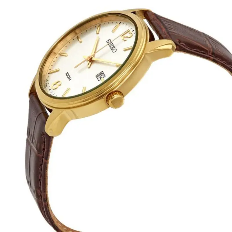 Seiko General Neo Classic Analog Brown Leather Strap Men's Watch Sur266p1 2