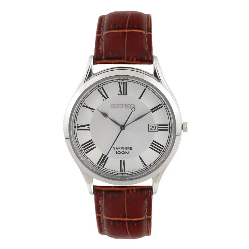 Seiko General Neo Classic Sgeg97p1 Men's Brown Leather Strap Watch 1