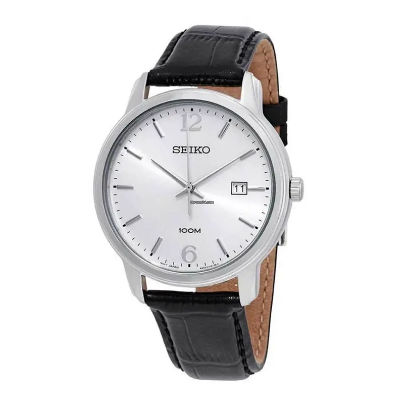 Seiko General Neo Classic Sur265p1p Analog Black Leather Strap Men's Watch 2