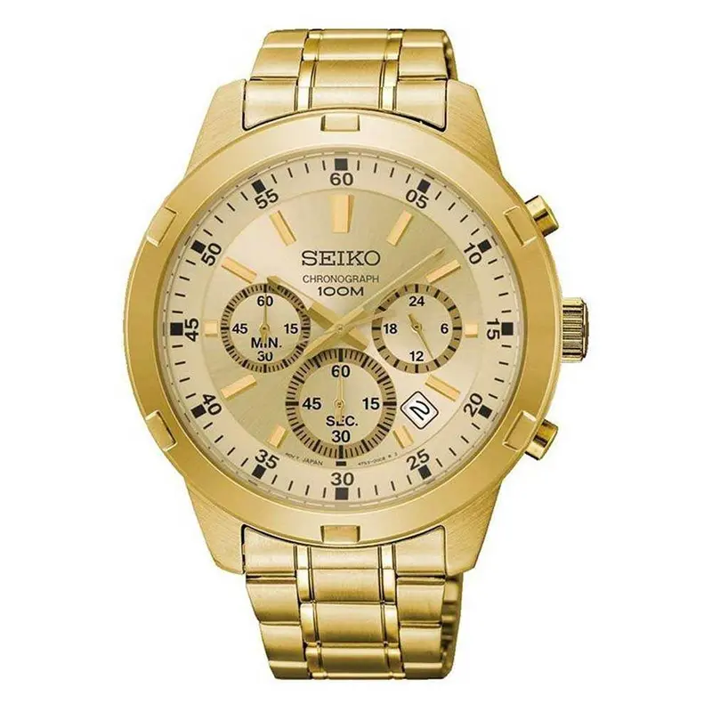 Seiko General Neo Sports Sks610p1 Chronograph Stainless Steel Men's Gold Watch 1