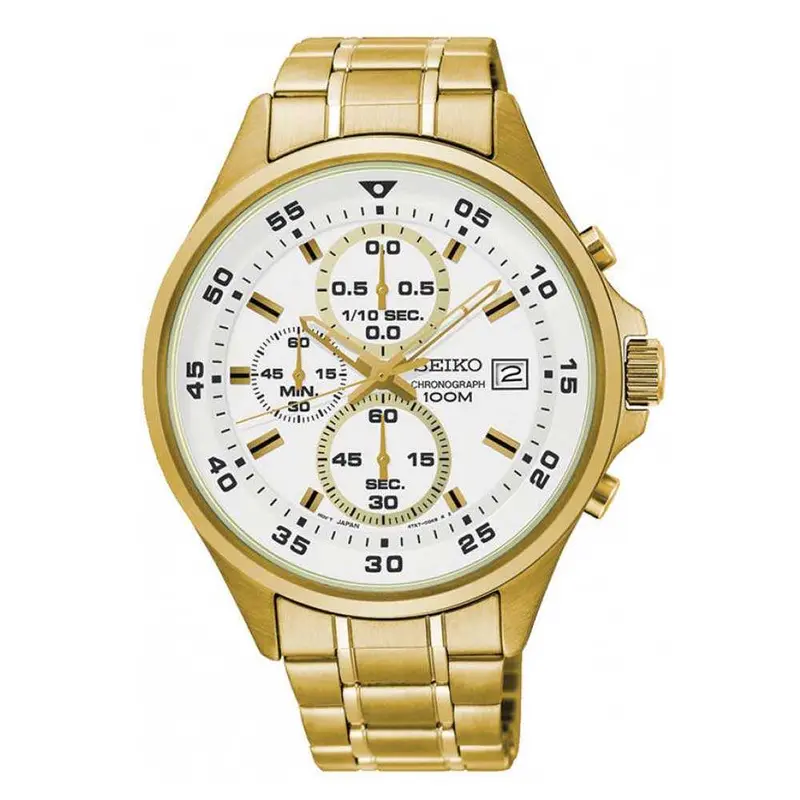 Seiko General Neo Sports Sks632p1 Chronograph Stainless Steel Men's Gold Watch 1
