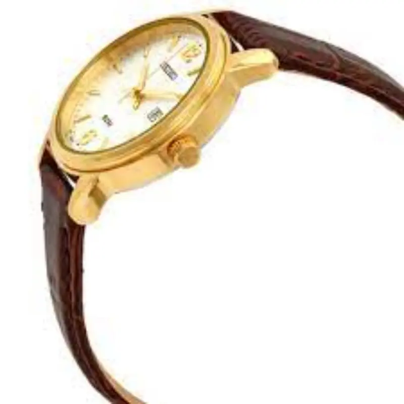 Seiko General Neo Sur658p1p Brown Leather Women's Watch 2