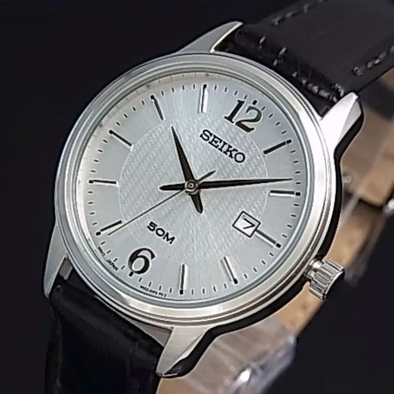 Seiko General Neo Sur659p1p Black Leather Women's Watch 1