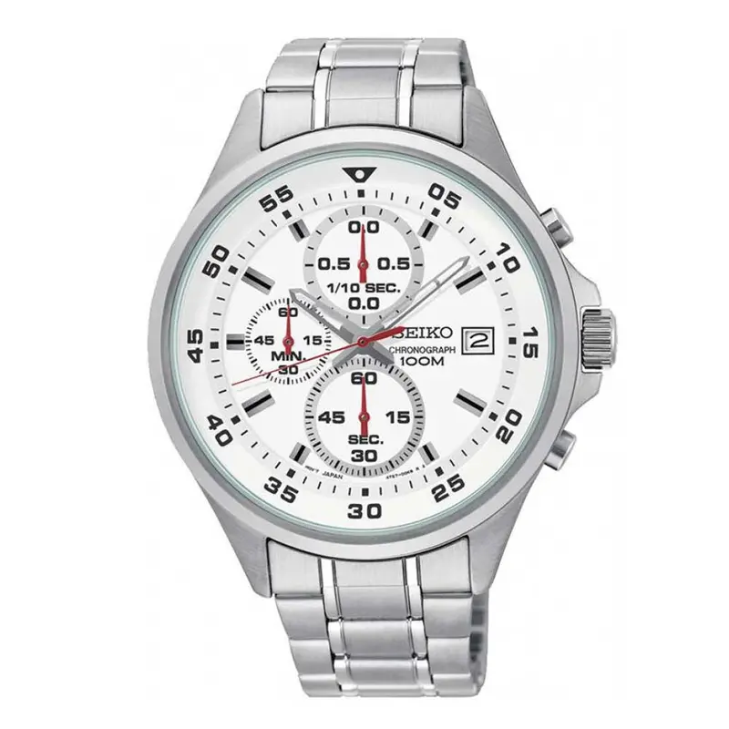 Seiko General Sks623p1 Chronograph Stainless Steel Men's Silver Watch 1