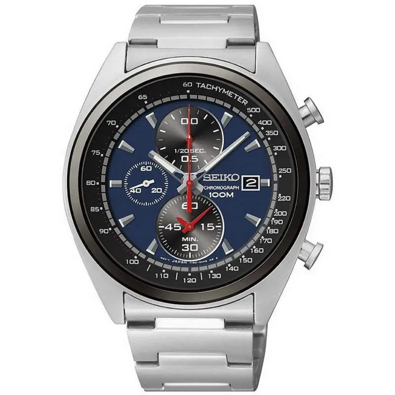 Seiko General Sndf89p1 Chronograph Stainless Steel Men's Silver Watch 1