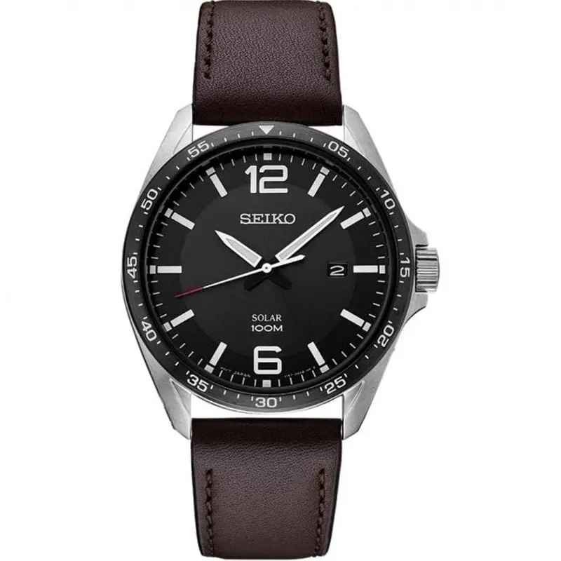 Seiko General Sne487p1 Brown Leather Men's Watch 1
