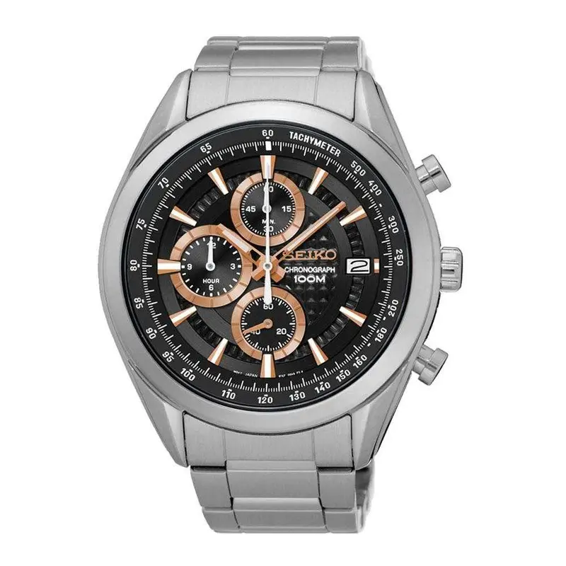 Seiko General Ssb199p1 Chronograph Stainless Steel Men's Silver Watch 1