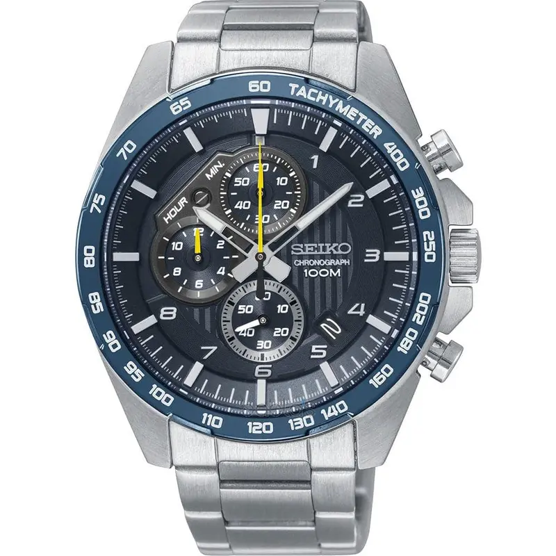 Seiko General Ssb321p1 Chronograph Stainless Steel Men's Silver Watch 1
