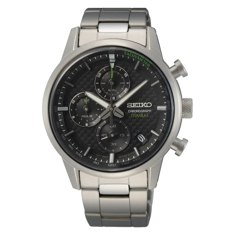 Seiko General Ssb389p1 Black Dial Stainless Steel Men's Watch 1