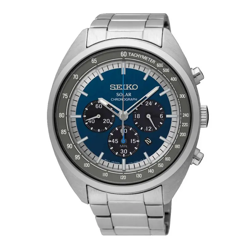 Seiko General Ssc619p1 Chronograph Stainless Steel Men's Silver Watch 1