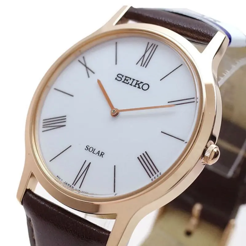 Seiko General Sup854p1 Red Leather Men's Watch 2