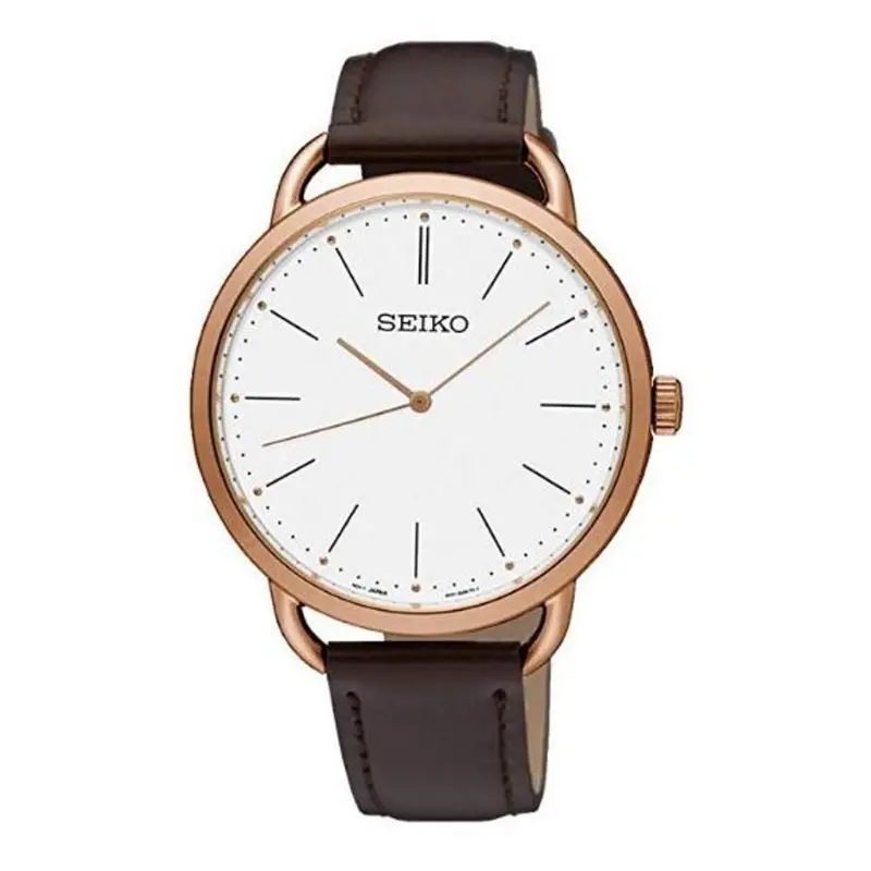 Seiko General Sur234p1 Brown Leather Men's Watch 1
