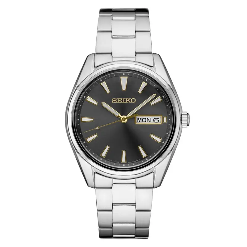 Seiko General Sur343p1 Grey Dial Stainless Steel Men's Watch 1