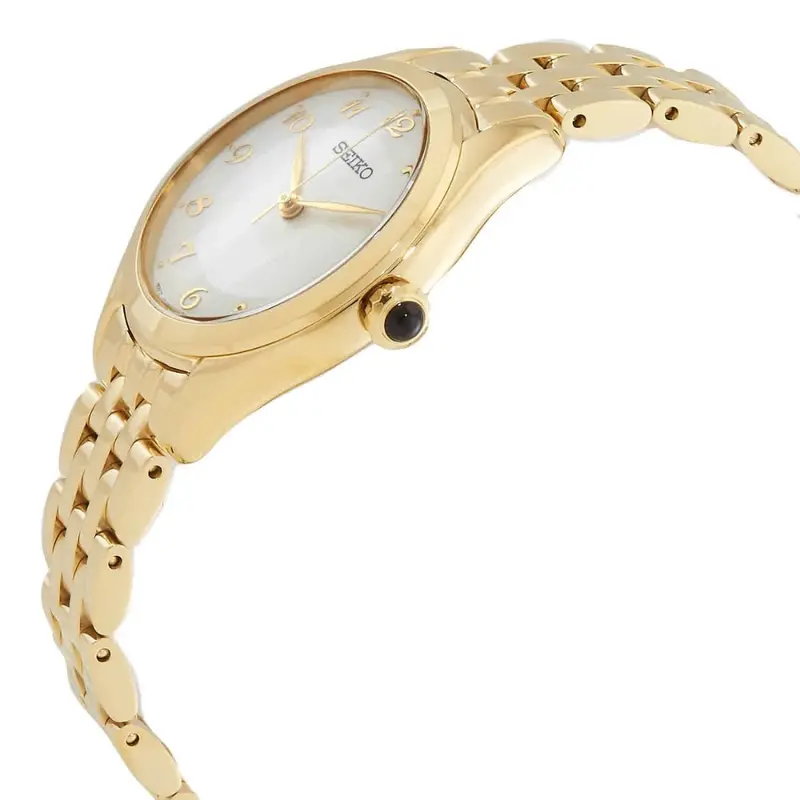 Seiko Gold Stainless Steel Strap Women Watch Sur384p1p 2