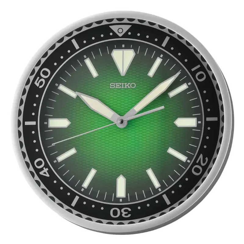 Seiko Green Dial Wall Clock Qxa791s 1