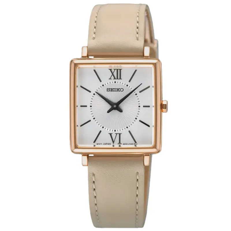 Seiko Leather Strap Women Watch Swr114p1 1
