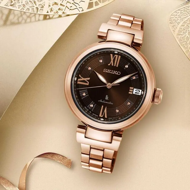 Seiko Lukia Srp846j1 Automatic Stainless Steel Women's Rose Gold Watch 2