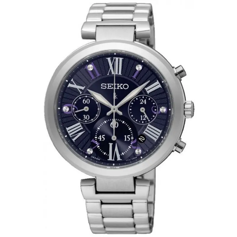 Seiko Lukia Srw797p1 Chronograph Stainless Steel Women's Silver Watch 1