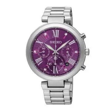 Seiko Lukia Srw799p1 Chronograph Stainless Steel Women's Silver Watch 1
