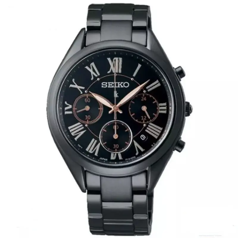 Seiko Lukia Srwz17p1 Black Stainless Steel Women's Watch 1