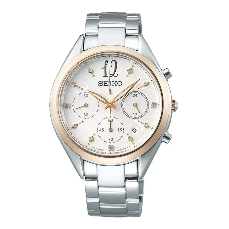 Seiko Lukia Srwz18p1 Chronograph Stainless Steel Women's Watch 1