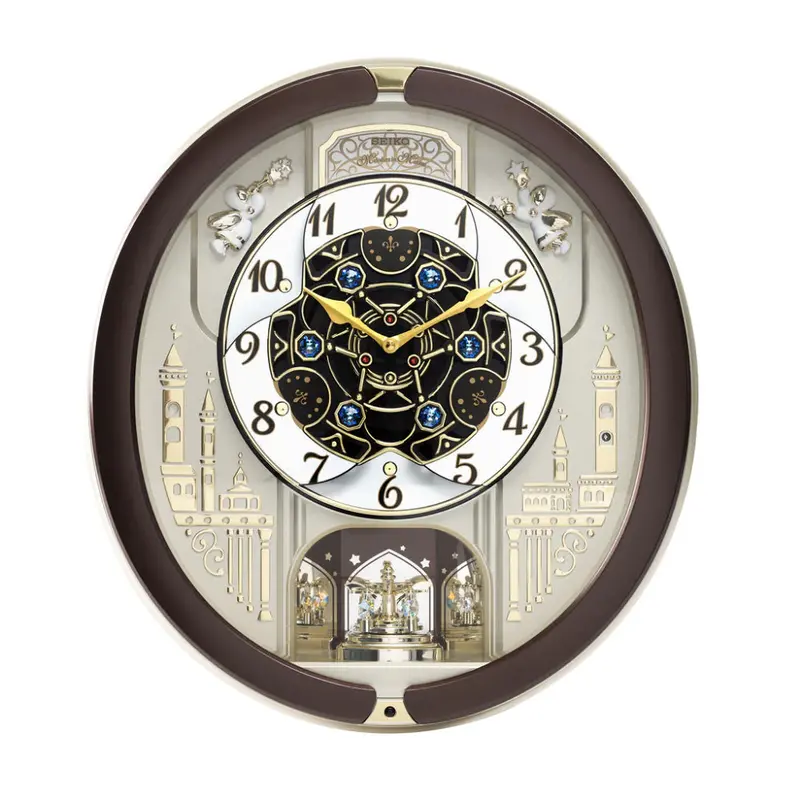 Seiko Melodies In Motion Round Wall Clock Qxm291b 1