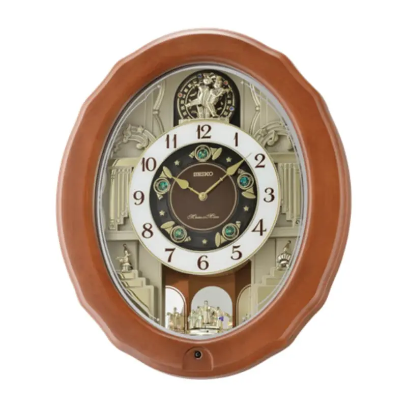 Seiko Melodies In Motion Round Wall Clock Qxm604b 1