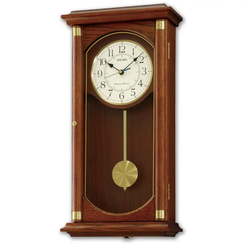 Seiko Pendulum Wall Clock Qxh039bn 1