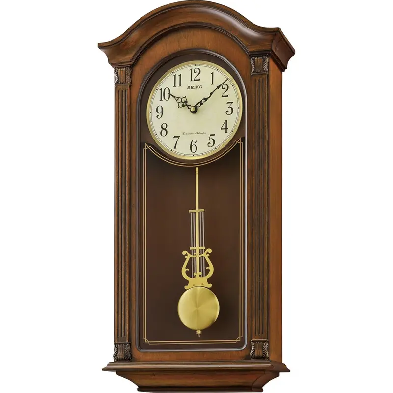 Seiko Pendulum Wall Clock Qxh066bn 1