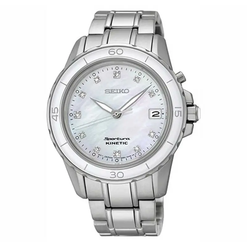 Seiko Premier Kinetic Ska881p1 Stainless Steel Women's Silver Watch 1