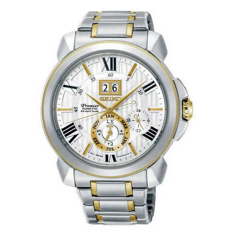 Seiko Premier Snp152p1 Chronograph Stainless Steel Men's Two Tone Watch 1