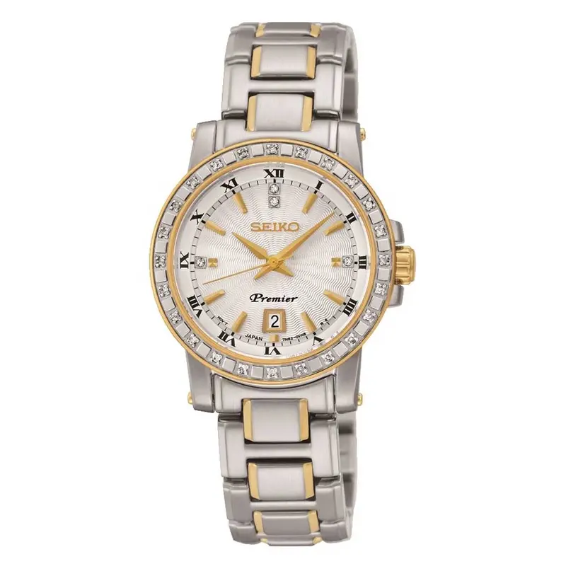 Seiko Premier Sxdg58p1 Quartz Stainless Steel Women's Two Tone Watch 1