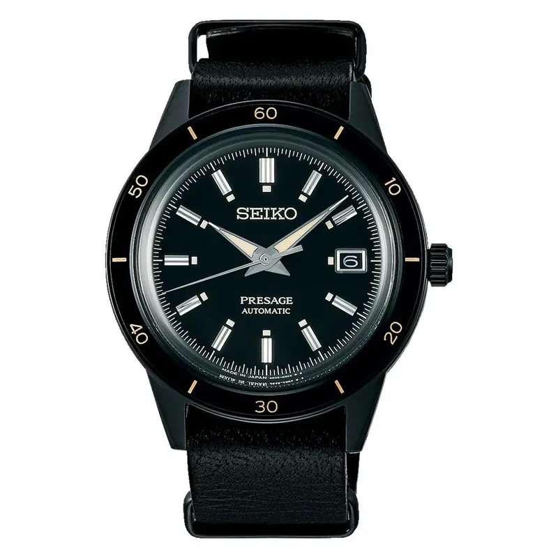 Seiko Presage Automatic Black Leather Strap Men's Watch Srph95j1p 1