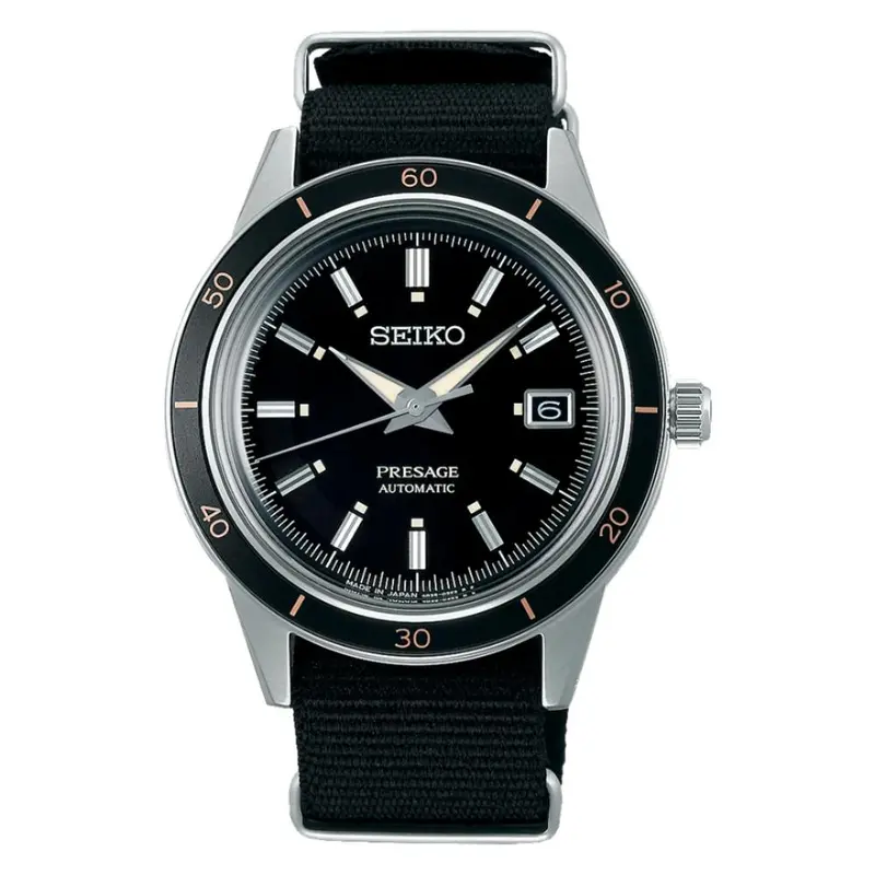 Seiko Presage Automatic Black Nylon Strap Men's Watch Srpg09j1p 1