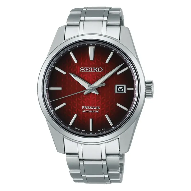 Seiko Presage Automatic Spb227j1 Sharp Edged Red Dial Men's Watch 1