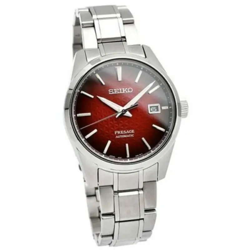 Seiko Presage Automatic Spb227j1 Sharp Edged Red Dial Men's Watch 2