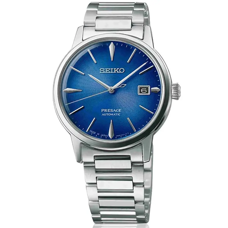 Seiko Presage Automatic Srpj13j1 Cocktail Time Blue Dial Men's Watch 2