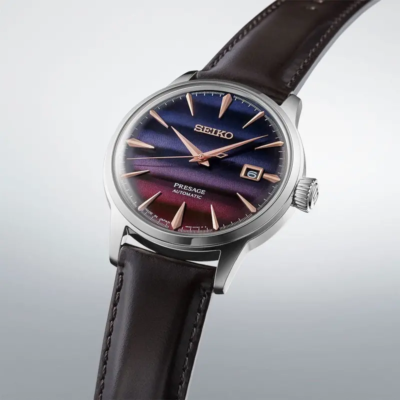 Seiko Presage Brown Leather Strap Men Watch Srpk75j1 2