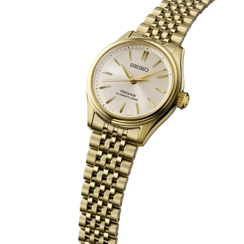 Seiko Presage Gold Stainless Steel Strap Men Watch Spb524j1 2