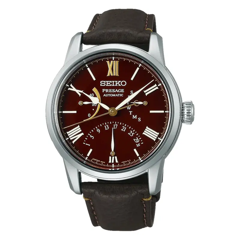 Seiko Presage Limited Edition Brown Leather Strap Men Watch Spb395j1 1